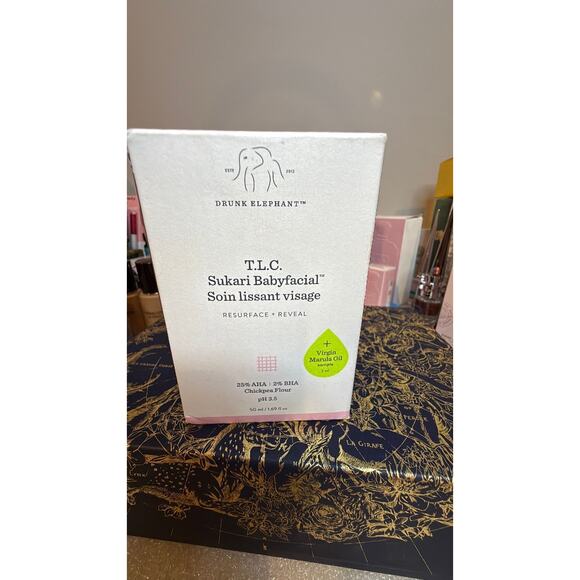 Drunk Elephant T.L.C. Sukari Babyfacial - AHA/BHA Exfoliator and Facial Cleanser - Picture 1 of 2
